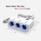 Bộ chia tẩu sạc ô tô 3 cổng kèm 2 cổng USB B489