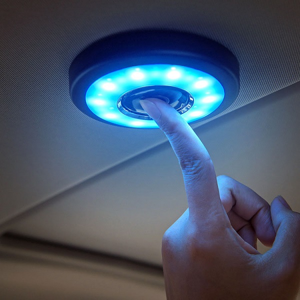 Đèn led dán trần xe ô tô, trang trí nhà cửa đế nam châm tiện lợi B483