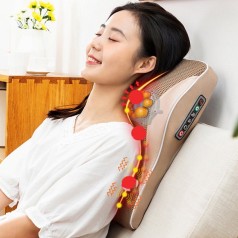 Gối massage hồng ngoại cổ vai gáy tựa lưng đa năng C102
