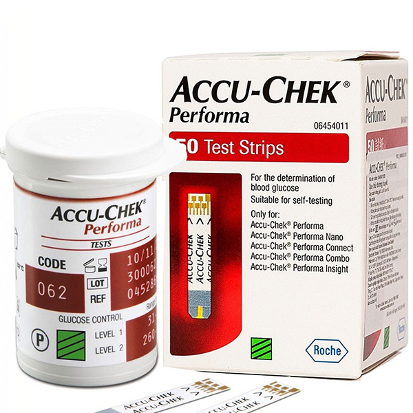 Bộ 50 que thử đường huyết Performa cao cấp C123