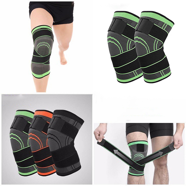 Đai bảo vệ đầu gối thoáng khí có đai cuốn AL7720