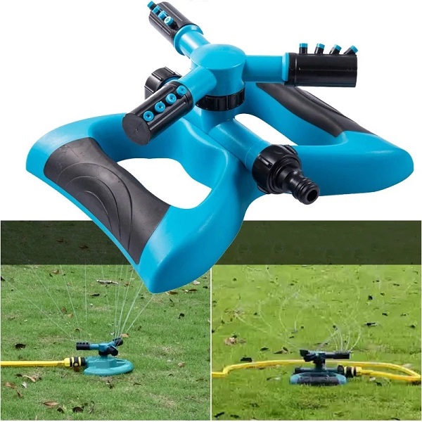 Béc phun nước tưới cây tự động 3 trục xoay 360° nhựa ABS S121