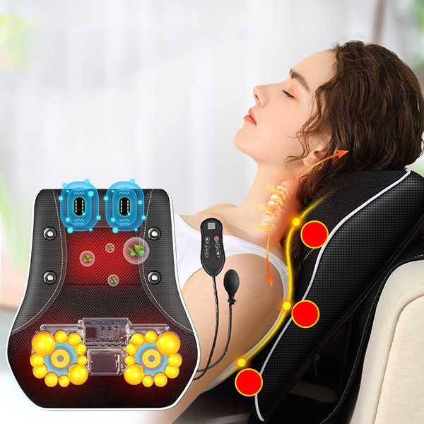 Gối massage hồng ngoại SA-L16 16 bi dùng tại nhà và trên ô tô C150