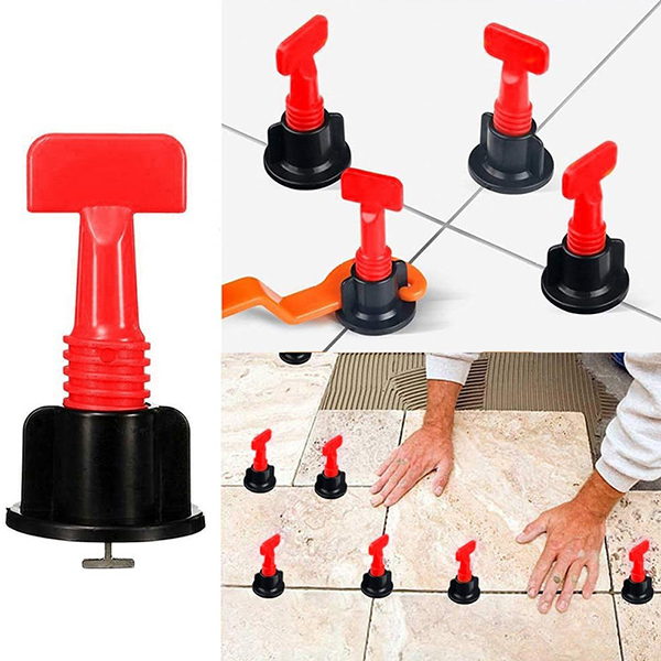 Bộ 50 ke vít cân bằng ốp lát gạch tái sử dụng kèm cờ lê S178