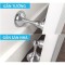 Chặn cửa nam châm chống va đập chuyên cho cửa to nặng T147, Màu bạc