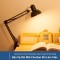Đèn học kẹp bàn Pixar bóng led thông minh T144, Thân đèn + Bóng Rạng Đông 5W Vàng