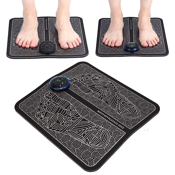 Thảm massage chân màn hình led hiện đại 8 chế độ xung điện EMS BA628