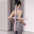 Gậy tập yoga chống gù lưng, vai hình chữ thập H100, Màu hồng 