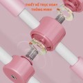 Gậy tập yoga chống gù lưng, vai hình chữ thập H100, Màu hồng 