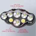 Đèn pin đội đầu ban đêm 8 bóng công nghệ led siêu sáng H117