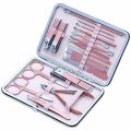 Bộ bấm móng tay chân màu hồng 18 món cao cấp BA127