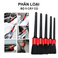 Bộ 5 chổi cọ rửa xe máy, ô tô, vệ sinh khoang máy đa năng P181