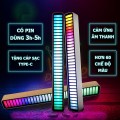 Thanh đèn Led RGB nháy theo nhạc, cảm biến âm thanh siêu nhạy V108