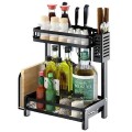 Kệ gia vị 2 tầng sơn tĩnh điện đa năng E144