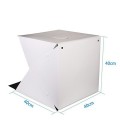 Hộp chụp ảnh sản phẩm tích hợp đèn led nhỏ gọn 40x40x40cm V121