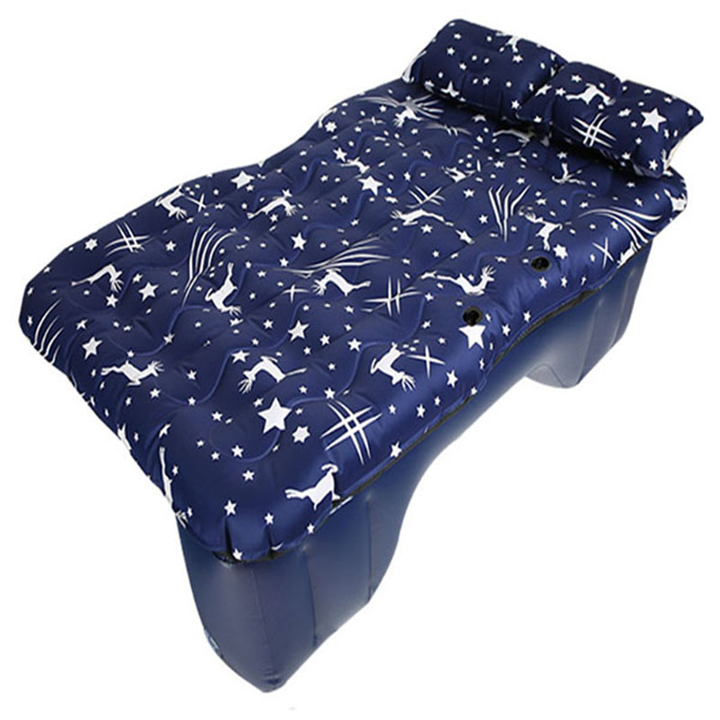 Giường hơi oto Oxford màu xanh hoa văn siêu bền B164