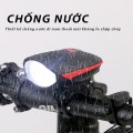 Đèn xe đạp thể thao siêu sáng có còi pin sạc USB cao cấp P134