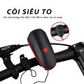 Đèn xe đạp thể thao siêu sáng có còi pin sạc USB cao cấp P134
