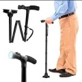Gậy gấp gọn trusty cane chống trượt có đèn pin cho người cao tuổi J164
