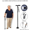 Gậy gấp gọn trusty cane chống trượt có đèn pin cho người cao tuổi J164
