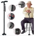 Gậy gấp gọn trusty cane chống trượt có đèn pin cho người cao tuổi J164