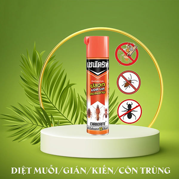 Chai xịt gián, côn trùng dung tích lớn 600ml an toàn hiệu quả