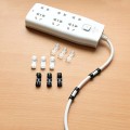 Bộ 20 kẹp cố định dây điện, dây cáp sạc dán tường gọn gàng tiện lợi N246