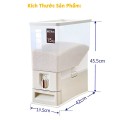 Thùng đựng gạo 15kg có nút nhấn để lấy gạo tiện lợi E122