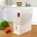 Thùng đựng gạo 15kg có nút nhấn để lấy gạo tiện lợi E122