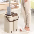 Bộ cây lau nhà thông minh xoay 360 độ kèm thùng vắt tiện lợi N167, Bộ cây lau nhà kèm thùng vắt