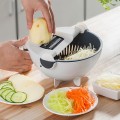 Rổ bào rau củ quả thông minh 9 trong 1 kiêm rổ chậu đa năng E115