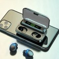 Tai nghe TWS bluetooth 9D kiêm hộp sạc dự phòng tiện lợi V138
