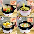 Nồi lẩu điện mini 2 tầng chống dính đa năng tiện dụng E107
