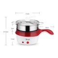 Nồi lẩu điện mini 2 tầng chống dính đa năng tiện dụng E107
