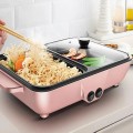 Bếp lẩu nướng điện mini đa năng 2 trong 1 cao cấp E120