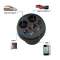 Cốc sạc ô tô chia 2 sạc tẩu 2 USB có màn hình đo điện áp P124