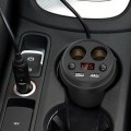 Cốc sạc ô tô chia 2 sạc tẩu 2 USB có màn hình đo điện áp P124