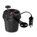 Cốc sạc ô tô chia 2 sạc tẩu 2 USB có màn hình đo điện áp P124
