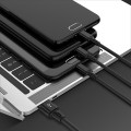 Cáp sạc 3 đầu USB micro, type C, Lightning bọc dây dù cao cấp Y111