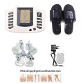 Máy massage trị liệu 4 miếng dán kèm dép massage tiện lợi J149, Máy massage + 4 miếng dán