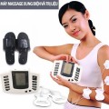 Máy massage trị liệu 4 miếng dán kèm dép massage tiện lợi J149, Máy massage + 4 miếng dán
