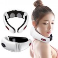 Máy massage cổ vai gáy 3D xung điện giảm đau hiệu quả J157, Máy massage + 2 miếng dán