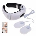 Máy massage cổ vai gáy 3D xung điện giảm đau hiệu quả J157, Máy massage + 2 miếng dán