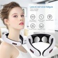 Máy massage cổ vai gáy 3D xung điện giảm đau hiệu quả J157, Máy massage + 2 miếng dán