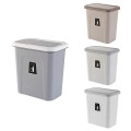 Thùng rác treo tủ bếp có nắp đậy vệ sinh sạch sẽ N216, Màu xám