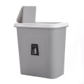 Thùng rác treo tủ bếp có nắp đậy vệ sinh sạch sẽ N216, Màu xám