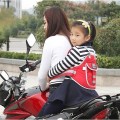 Đai an toàn xe máy gấp gọn cho bé R109, Màu đỏ