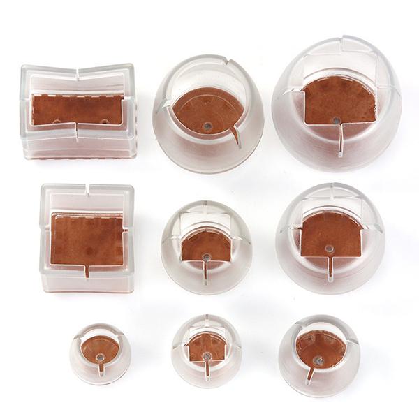 Combo 4 dụng cụ bọc chân bàn ghế trong suốt chống trơn trượt N239