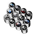Bộ 4 nắp chụp chân van xe các hãng cao cấp P138, Logo Honda	