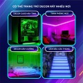 Đèn led đổi màu 16 triệu màu có điều khiển từ xa V107, 1m + dây kết nối app